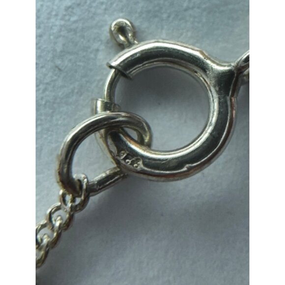 Sterling Silver 925 Green Crystal Christmas Tree Pendant Necklace, 17" Chain - Picture 9 of 11